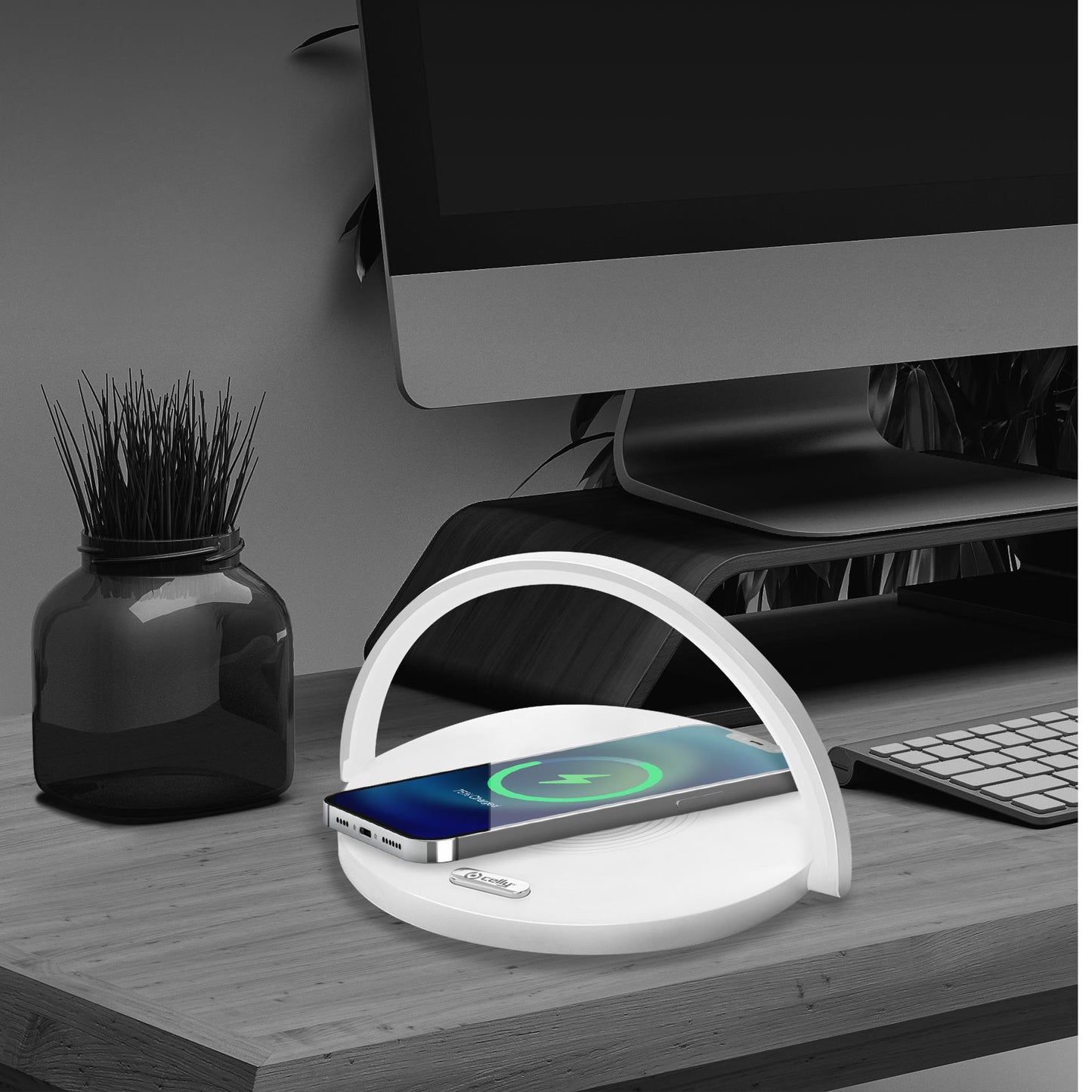 Caricabatterie wireless -Led Lamp Wireless Charger 15W