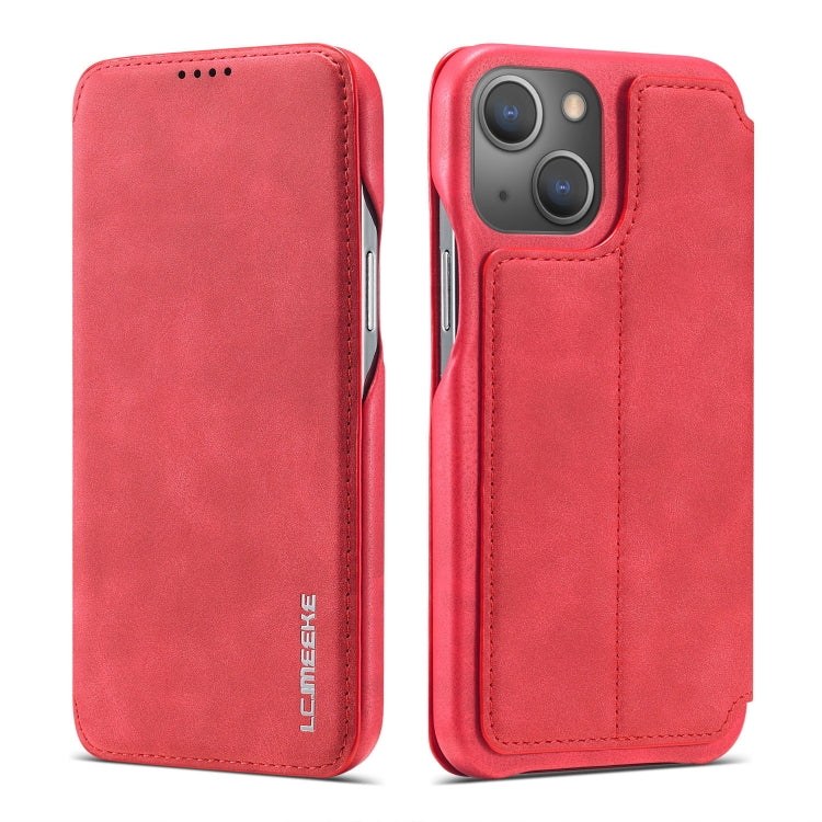 LC.IMEEKE Hon Ancient Series Custodia orizzontale in pelle a conchiglia con supporto e slot per schede, For iPhone 13 mini, For iPhone 13, For iPhone 13 Pro, For iPhone 13 Pro Max