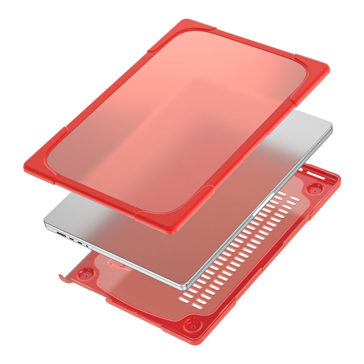 Custodia protettiva per laptop anticaduta bicolore TPU + PC, For MacBook Pro 16.2 inch A2485 2021