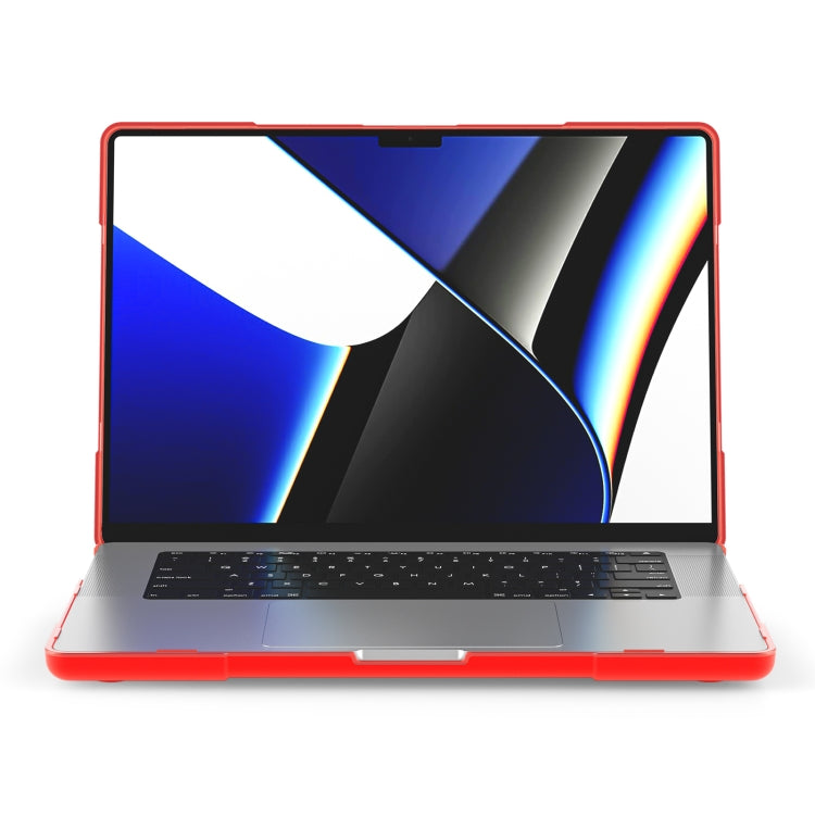 Custodia protettiva per laptop anticaduta bicolore TPU + PC, For MacBook Pro 16.2 inch A2485 2021