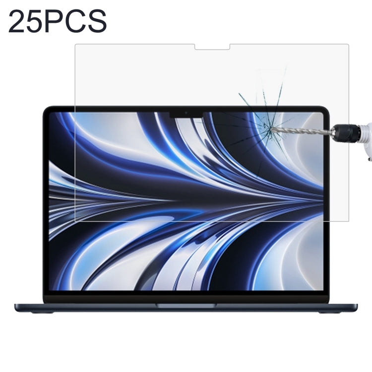 Pellicola in vetro temperato antideflagrante 9H per MacBook Air 13.6, 1 PC, 2 PCS, 25 PCS