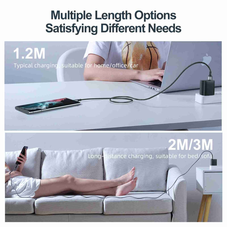 JOYROOM S-CC100A10 Cavo dati di ricarica rapida da 100 W da USB-C/tipo-C a USB-C/tipo-C serie straordinaria, 100W Type-C,1.2m, 100W Type-C,2m, 100W Type-C, 2m
