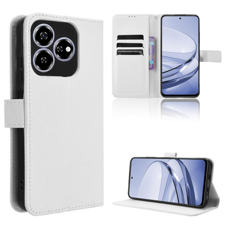 Custodia per telefono in pelle con trama a diamante, For ZTE nubia Z60S Pro, For ZTE Blade A35, For ZTE Axon 60 Lite / Blade V60 Vita, For ZTE Blade V60 / Axon 60 4G