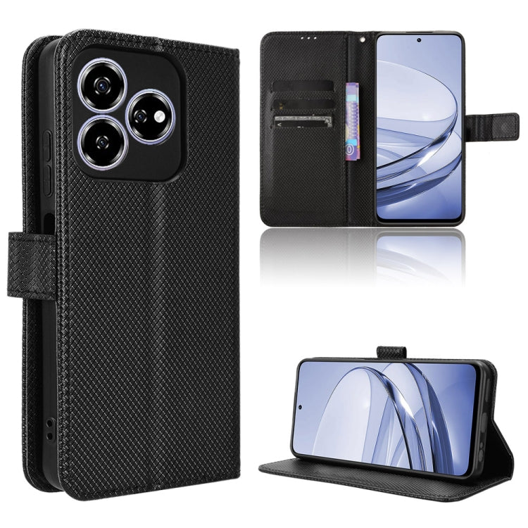 Custodia per telefono in pelle con trama a diamante, For ZTE nubia Z60S Pro, For ZTE Blade A35, For ZTE Axon 60 Lite / Blade V60 Vita, For ZTE Blade V60 / Axon 60 4G