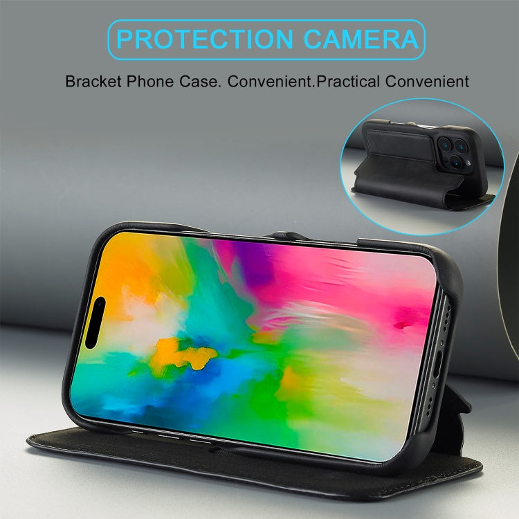 LC.IMEEKE Custodia per cellulare in pelle con vibrazione Hon Ancient Series, For iPhone 16 Pro Max, For iPhone 16 Pro, For iPhone 16 Plus, For iPhone 16