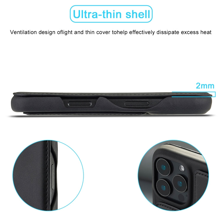 LC.IMEEKE Custodia per cellulare in pelle con vibrazione Hon Ancient Series, For iPhone 16 Pro Max, For iPhone 16 Pro, For iPhone 16 Plus, For iPhone 16