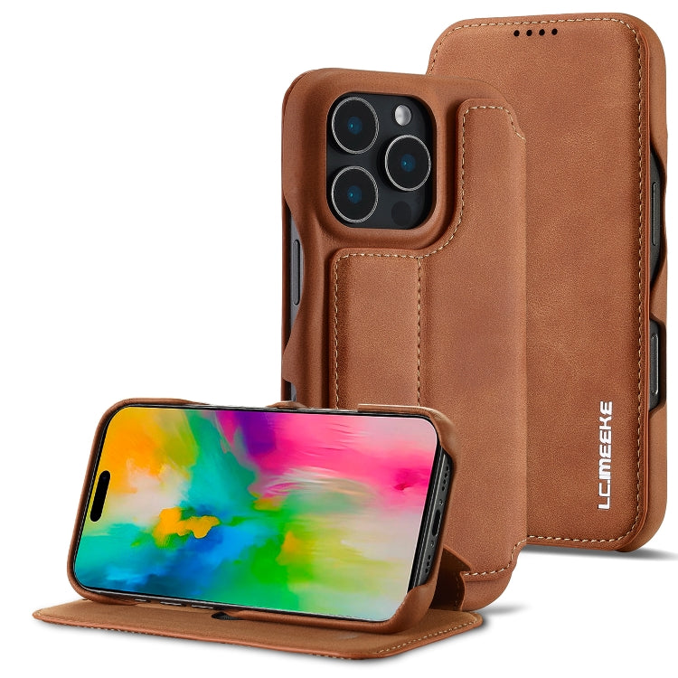LC.IMEEKE Custodia per cellulare in pelle con vibrazione Hon Ancient Series, For iPhone 16 Pro Max, For iPhone 16 Pro, For iPhone 16 Plus, For iPhone 16