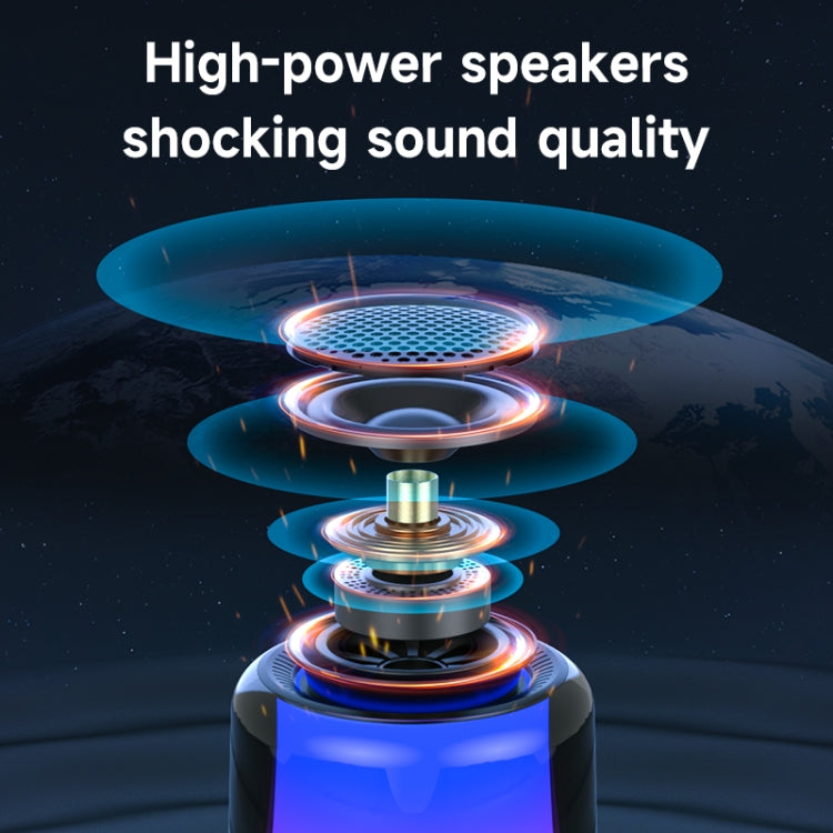 Subwoofer esterno per altoparlante Bluetooth wireless portatile Zealot S66 con luce RGB, S66