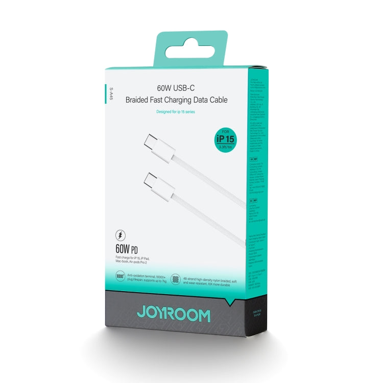 JOYROOM S-A45 Cavo dati di ricarica rapida serie Ben da USB-C / Type-C a USB-C / Type-C da 1 m e 60 W, Type-C to Type-C