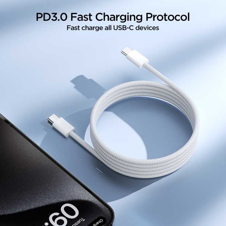 JOYROOM S-A45 Cavo dati di ricarica rapida serie Ben da USB-C / Type-C a USB-C / Type-C da 1 m e 60 W, Type-C to Type-C