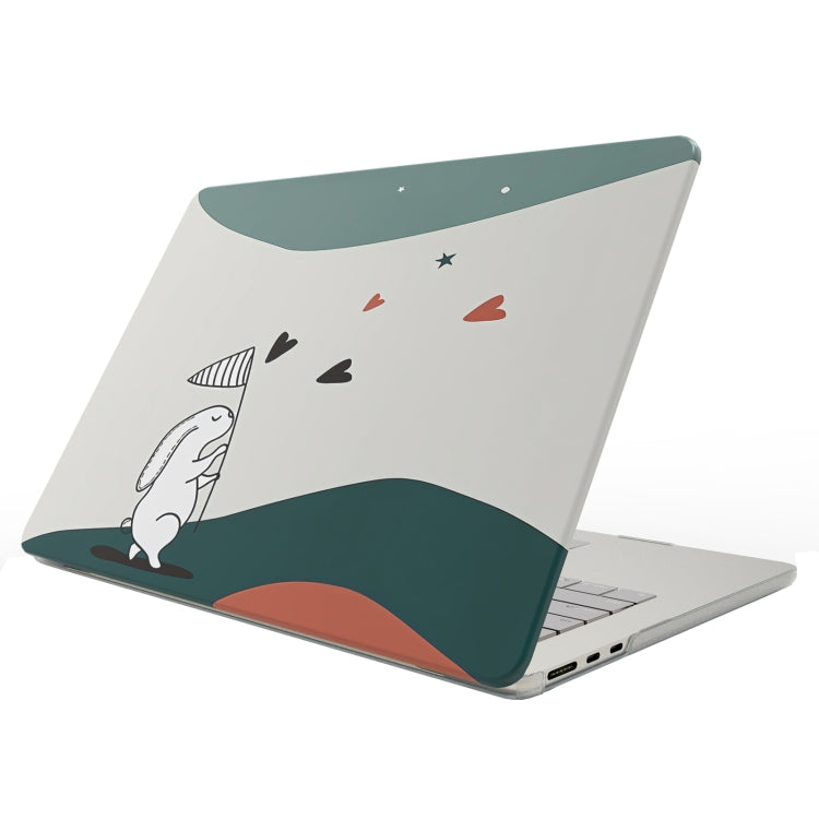 Custodia protettiva satinata per laptop con motivo stampato UV, For MacBook Air 13.3 A1932 / A2179 / A2337
