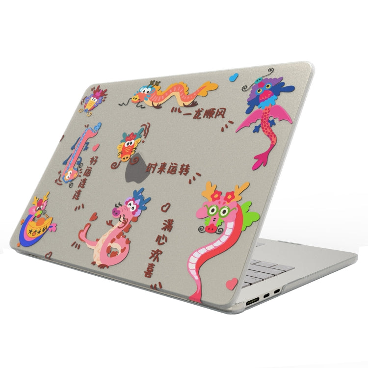 Custodia protettiva satinata per laptop con motivo stampato UV, For MacBook Air 13.3 A1932 / A2179 / A2337