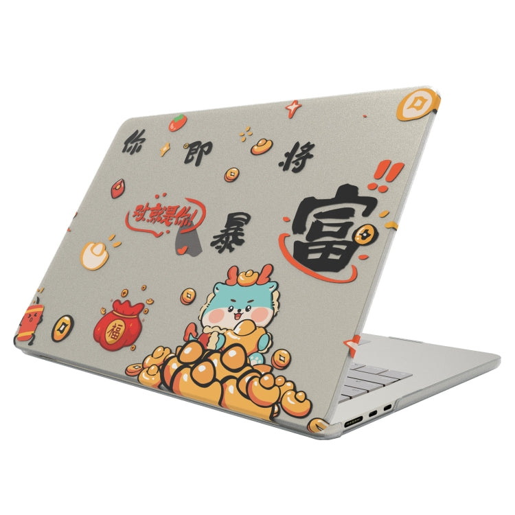 Custodia protettiva satinata per laptop con motivo stampato UV, For MacBook Air 13.3 A1932 / A2179 / A2337