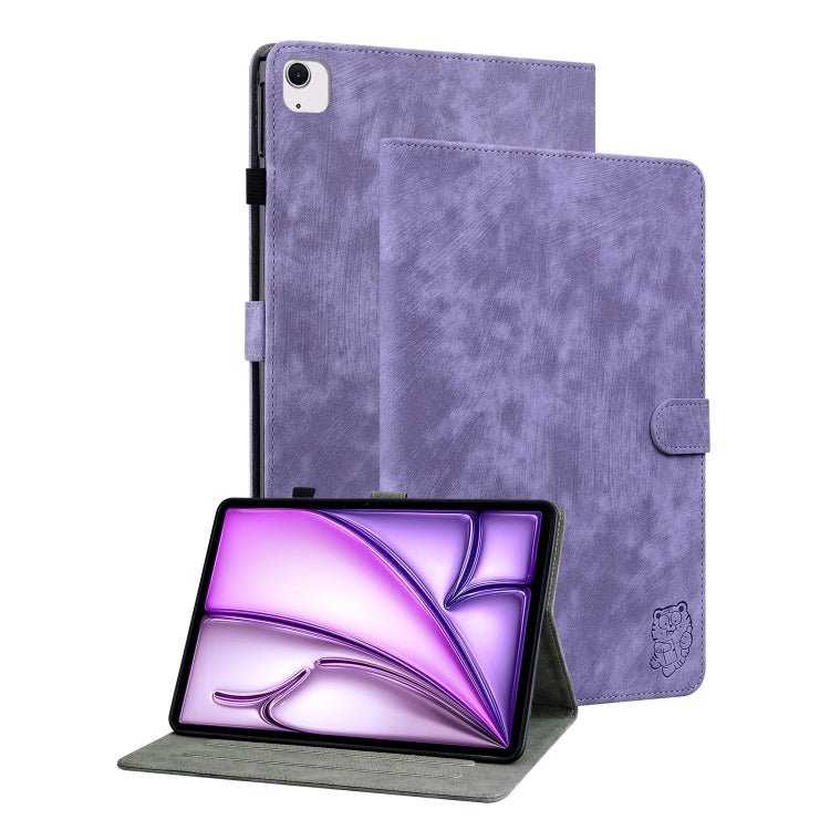 Custodia per tablet in pelle con motivo tigre goffrato, For iPad Air 11 2025 / 2024, For iPad Air 13 2025 / 2024, For iPad Pro 11 2024