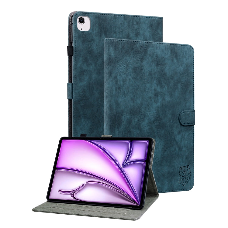 Custodia per tablet in pelle con motivo tigre goffrato, For iPad Air 11 2025 / 2024, For iPad Air 13 2025 / 2024, For iPad Pro 11 2024