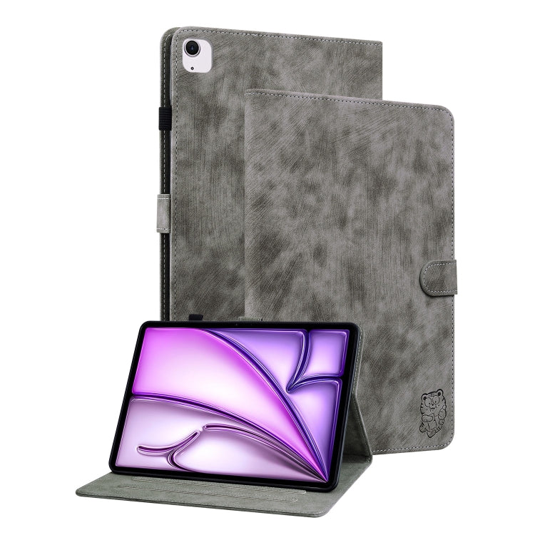 Custodia per tablet in pelle con motivo tigre goffrato, For iPad Air 11 2025 / 2024, For iPad Air 13 2025 / 2024, For iPad Pro 11 2024