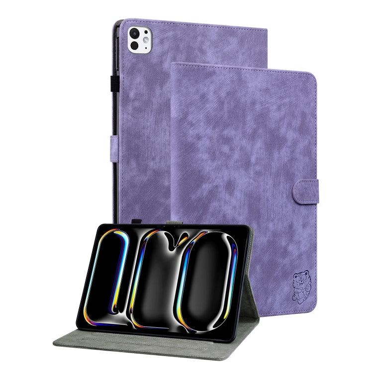 Custodia per tablet in pelle con motivo tigre goffrato, For iPad Air 11 2025 / 2024, For iPad Air 13 2025 / 2024, For iPad Pro 11 2024