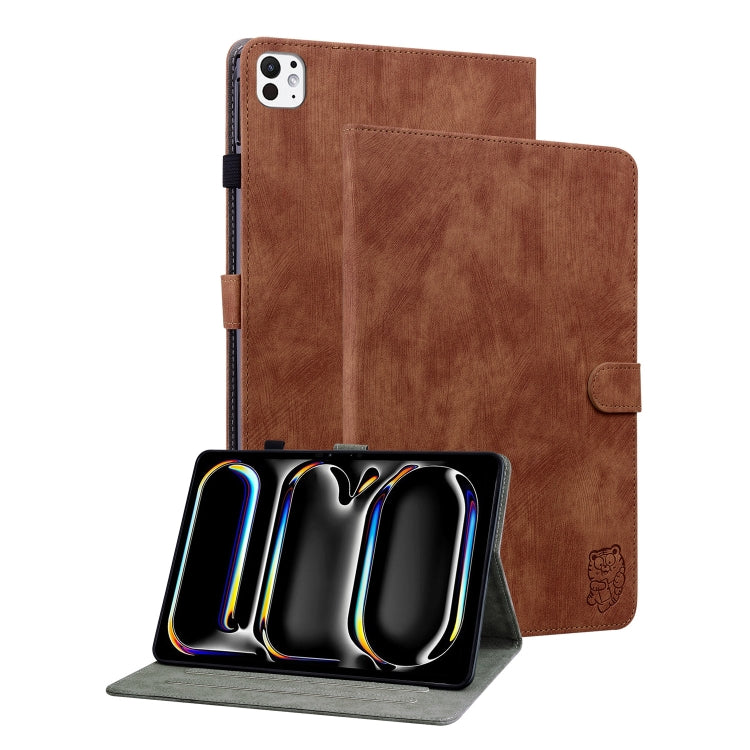 Custodia per tablet in pelle con motivo tigre goffrato, For iPad Air 11 2025 / 2024, For iPad Air 13 2025 / 2024, For iPad Pro 11 2024