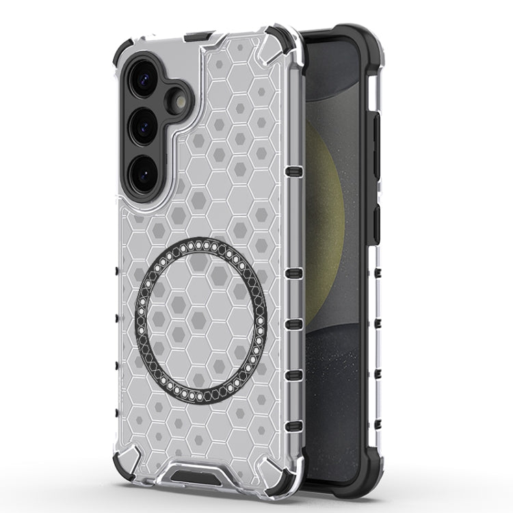 Custodia Antiurto con Anello Magnetico a Nido d’Ape – Protezione Evoluta con Stile per Galaxy S25