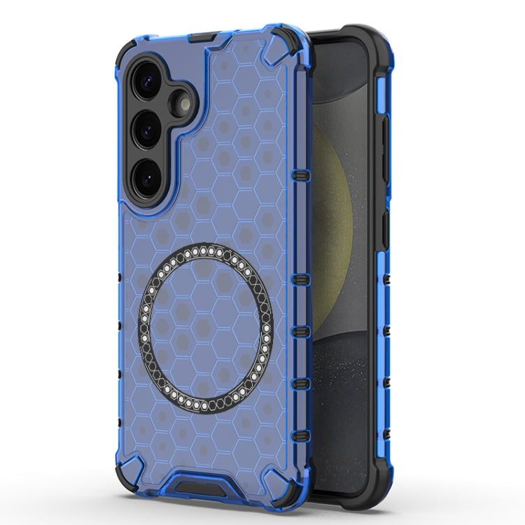 Custodia Antiurto con Anello Magnetico a Nido d’Ape – Protezione Evoluta con Stile per Galaxy S25
