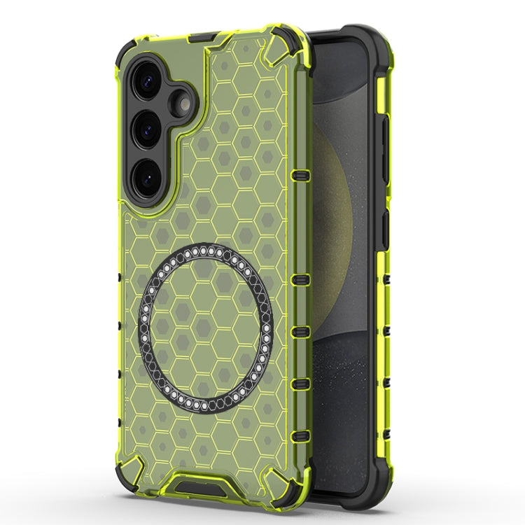 Custodia Antiurto con Anello Magnetico a Nido d’Ape – Protezione Evoluta con Stile per Galaxy S25