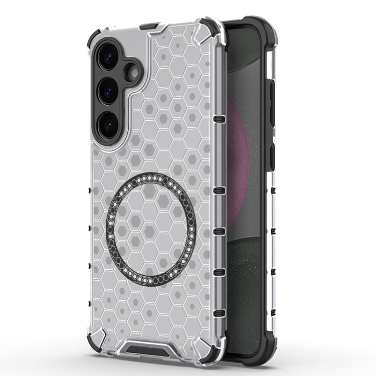 Custodia Antiurto con Anello Magnetico a Nido d’Ape – Protezione Evoluta con Stile per Galaxy S25