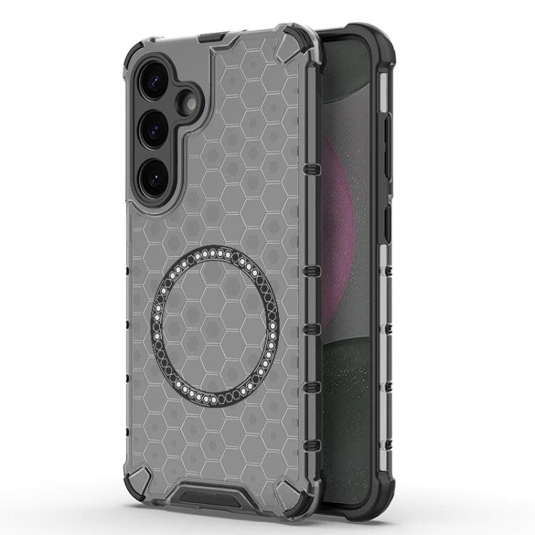 Custodia Antiurto con Anello Magnetico a Nido d’Ape – Protezione Evoluta con Stile per Galaxy S25