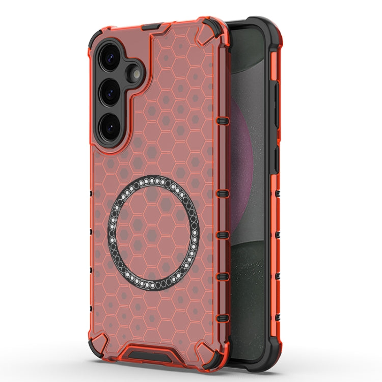Custodia Antiurto con Anello Magnetico a Nido d’Ape – Protezione Evoluta con Stile per Galaxy S25