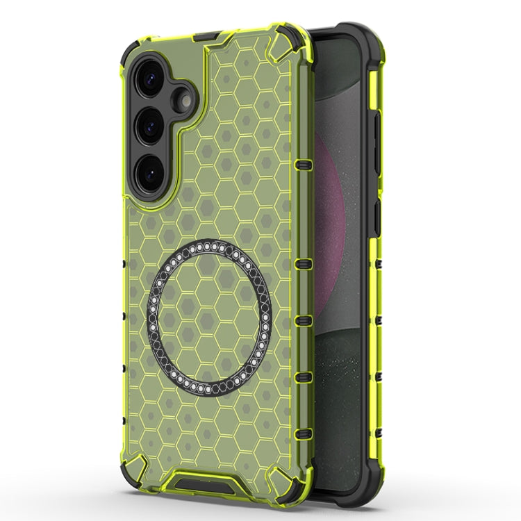 Custodia Antiurto con Anello Magnetico a Nido d’Ape – Protezione Evoluta con Stile per Galaxy S25