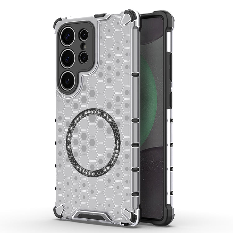 Custodia Antiurto con Anello Magnetico a Nido d’Ape – Protezione Evoluta con Stile per Galaxy S25