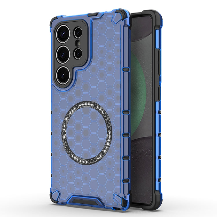 Custodia Antiurto con Anello Magnetico a Nido d’Ape – Protezione Evoluta con Stile per Galaxy S25