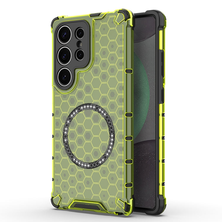 Custodia Antiurto con Anello Magnetico a Nido d’Ape – Protezione Evoluta con Stile per Galaxy S25