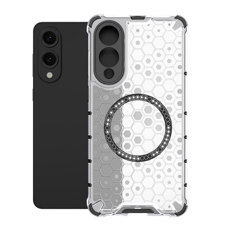 Custodia Antiurto con Anello Magnetico a Nido d’Ape – Protezione Evoluta con Stile per Galaxy S25