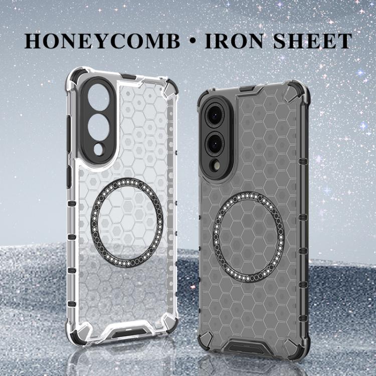 Custodia Antiurto con Anello Magnetico a Nido d’Ape – Protezione Evoluta con Stile per Galaxy S25