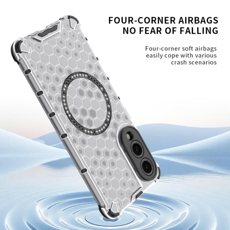 Custodia Antiurto con Anello Magnetico a Nido d’Ape – Protezione Evoluta con Stile per Galaxy S25