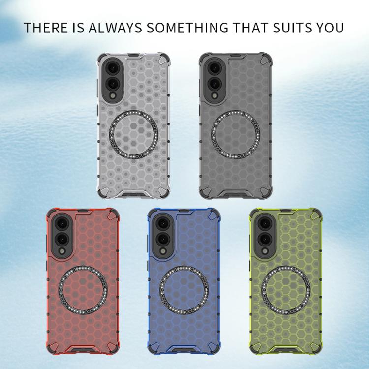 Custodia Antiurto con Anello Magnetico a Nido d’Ape – Protezione Evoluta con Stile per Galaxy S25