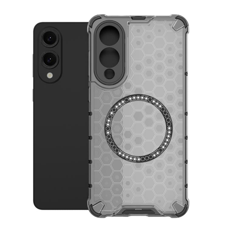 Custodia Antiurto con Anello Magnetico a Nido d’Ape – Protezione Evoluta con Stile per Galaxy S25