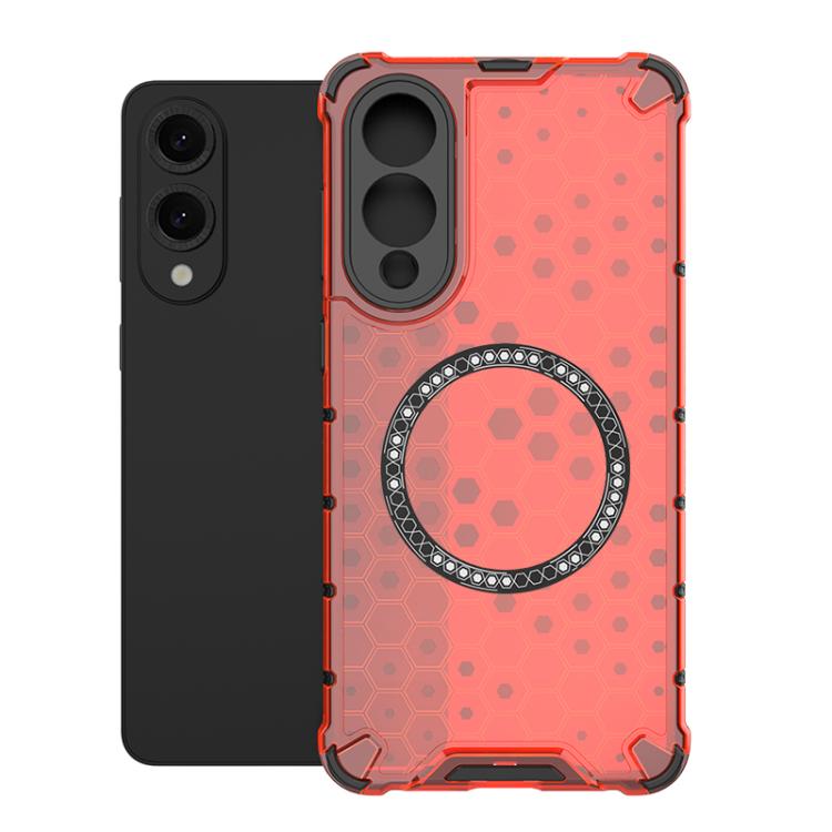 Custodia Antiurto con Anello Magnetico a Nido d’Ape – Protezione Evoluta con Stile per Galaxy S25