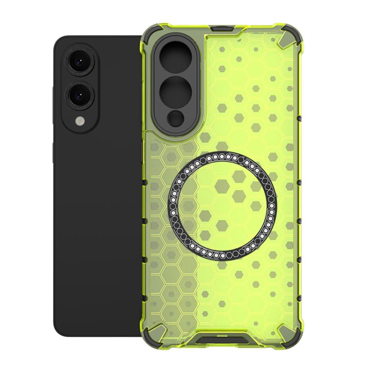 Custodia Antiurto con Anello Magnetico a Nido d’Ape – Protezione Evoluta con Stile per Galaxy S25