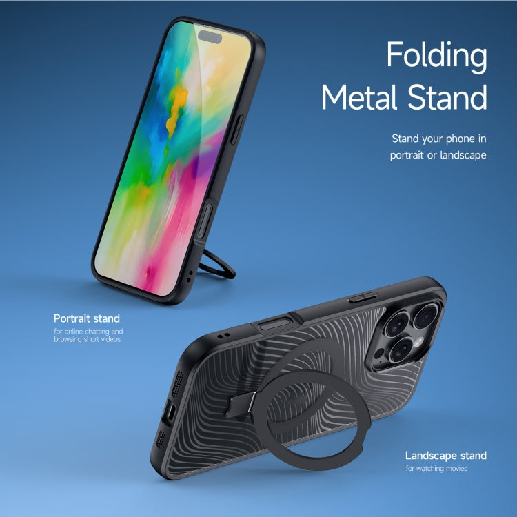 Custodia per telefono smerigliata con supporto ad anello MagSafe serie Aimo DUX DUCIS, For iPhone 16 Pro Max, For iPhone 16 Pro, For iPhone 16 Plus, For iPhone 16