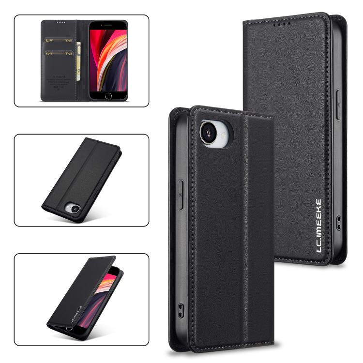 Custodia per telefono in PU con texture fine e satinata serie L1 LC.IMEEKE, For iPhone 16e, For iPhone 16 Pro Max, For iPhone 16 Pro, For iPhone 16 Plus