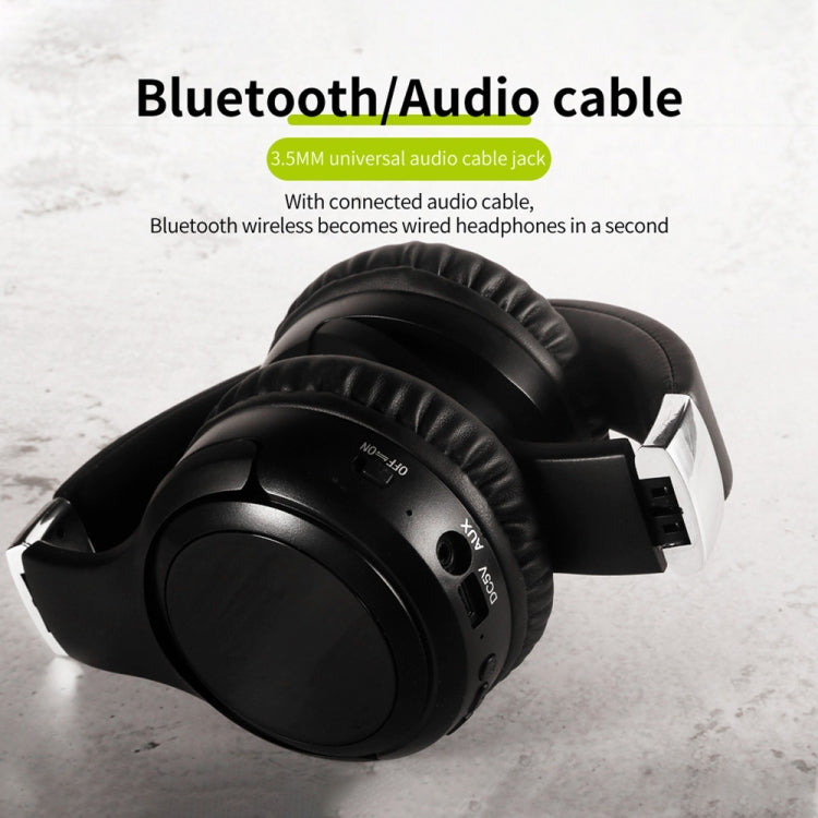 Auricolare musicale stereo Bluetooth con fascia pieghevole ZEALOT B28 con display