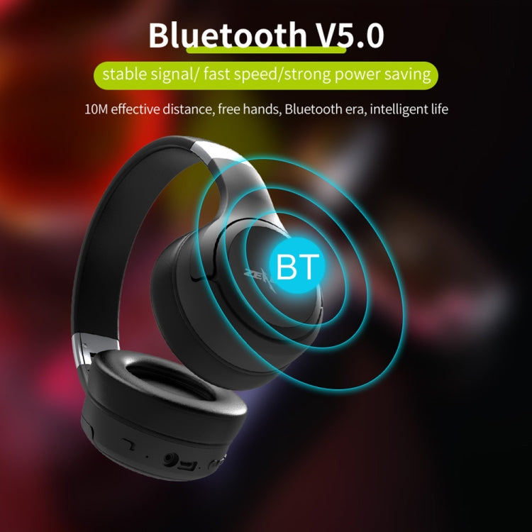 Auricolare musicale stereo Bluetooth con fascia pieghevole ZEALOT B28 con display