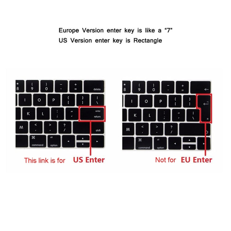 ENKAY Hat-Prince 2 in 1 Custodia protettiva in plastica rigida con guscio di cristallo + Versione USA Cover protettiva per tastiera in TPU ultrasottile per il nuovo MacBook Pro 2016 da 13,3 pollici con Touchbar (A1706), 13.3 inch with Touch Bar US Version