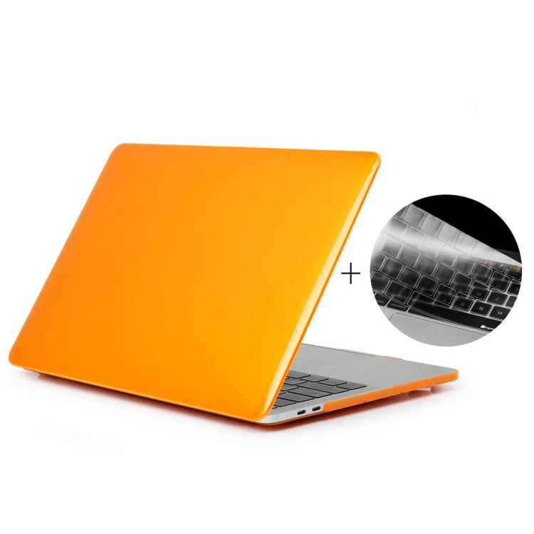 ENKAY Hat-Prince 2 in 1 Custodia protettiva in plastica rigida con guscio di cristallo + Versione europea Cover protettiva per tastiera in TPU ultrasottile per MacBook Pro 2016 da 15,4 pollici con Touch Bar (A1707), 15.4 inch with Touch Bar Europe Version