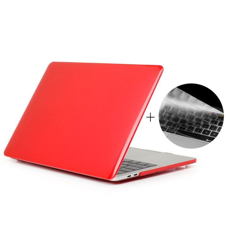 ENKAY Hat-Prince 2 in 1 Custodia protettiva in plastica rigida con guscio di cristallo + Versione europea Cover protettiva per tastiera in TPU ultrasottile per MacBook Pro 2016 da 15,4 pollici con Touch Bar (A1707), 15.4 inch with Touch Bar Europe Version