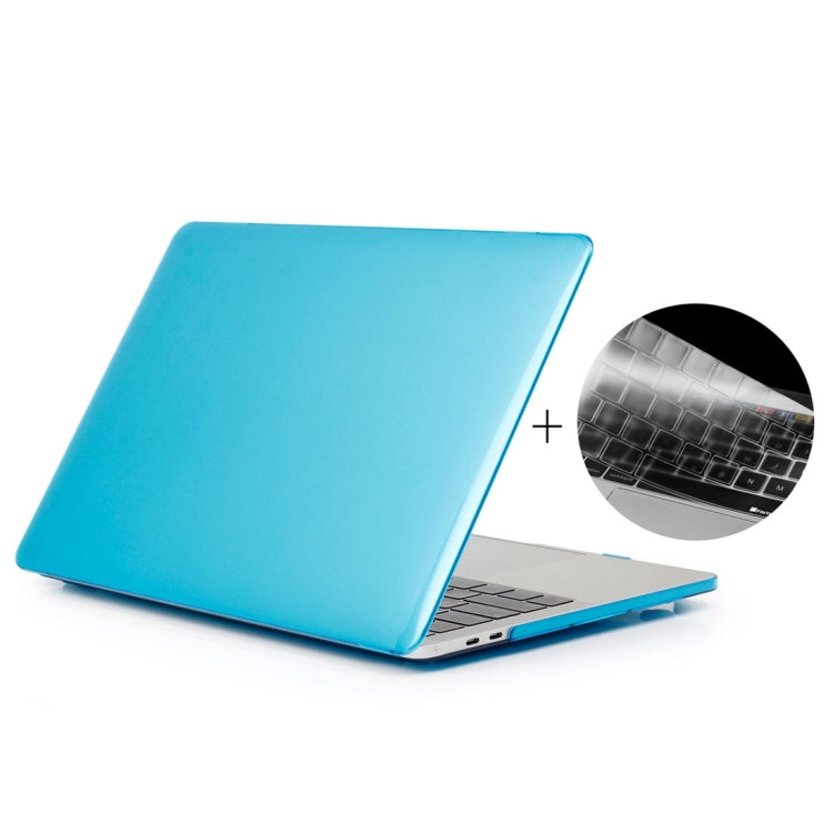 ENKAY Hat-Prince 2 in 1 Custodia protettiva in plastica rigida con guscio di cristallo + Versione europea Cover protettiva per tastiera in TPU ultrasottile per MacBook Pro 2016 da 15,4 pollici con Touch Bar (A1707), 15.4 inch with Touch Bar Europe Version