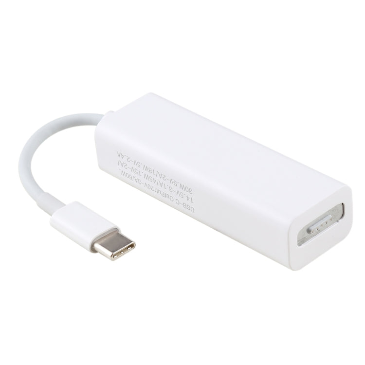 AnyWatt Convertitore adattatore di ricarica magnetico MagSafe 2 da 5 pin femmina a USB-C/Type-C maschio per MacBook Pro, T Head Female