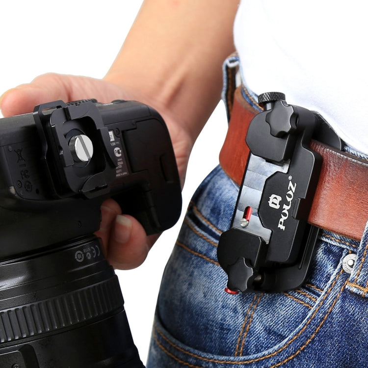 Clip per fotocamera PULUZ Clip a sgancio rapido in lega di alluminio con piastra, Capture Clip