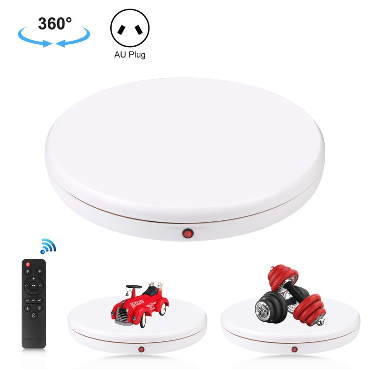 PULUZ Espositore per giradischi rotante con regolazione della velocità da 45 cm, bianco, carico 100 kg, 45cm Load 100kg White AU Plug, 45cm Load 100kg White EU Plug, 45cm Load 100kg White UK Plug, 45cm Load 100kg White US Plug